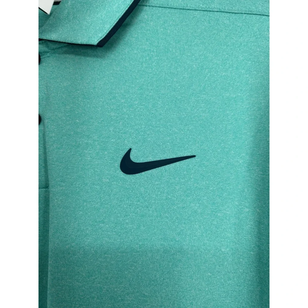Nike Vapor Golf Polo Shirt MT Medium Tall Teal Short Sleeve Dri Fit DH0608-392